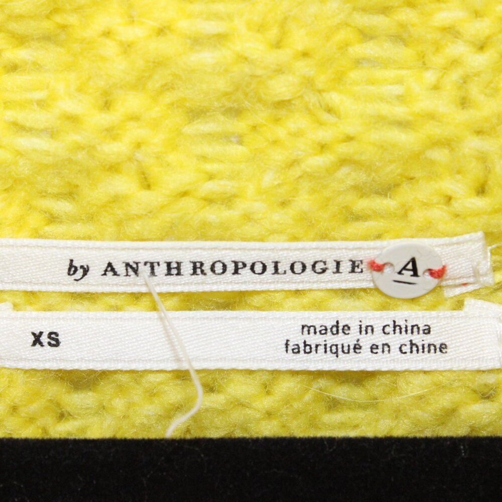 by Anthropologie Bia Mock Neck Tunic Sweater size XS Alpaca‎ Blend Lime color - Picture 2 of 2